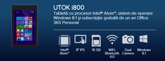 Tableta UTOK i800